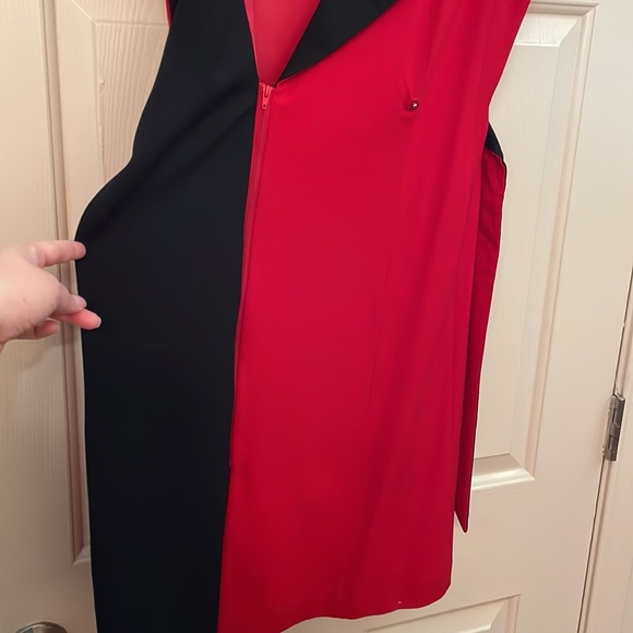 Calvin Klein red apple dress with black details size 8 like new - Picture 6 of 14